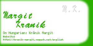 margit kranik business card