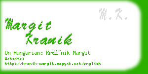 margit kranik business card